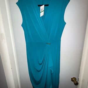 Michael Kors Teal Sleeveless Dress